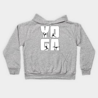 Yoga Poses Kids Hoodie